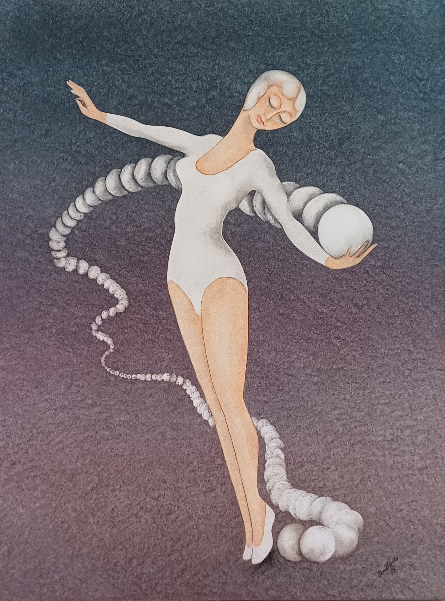 "Turnerin mit Ball"